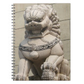 Chinesischer Wächter Lion Foo Hund 石 獅 Notizblock (Vorderseite)