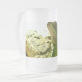 Chinesischer Wasser-Drache Mattglas Bierglas (Vorderseite Links)