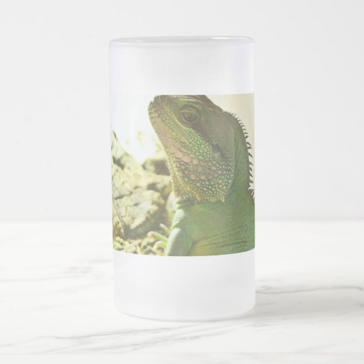 Chinesischer Wasser-Drache Mattglas Bierglas (Mittel)