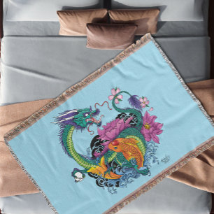 Chinesischer Wasserdrache Koi Fisch Decke