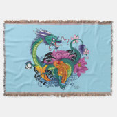 Chinesischer Wasserdrache Koi Fisch Decke (Vorderseite)