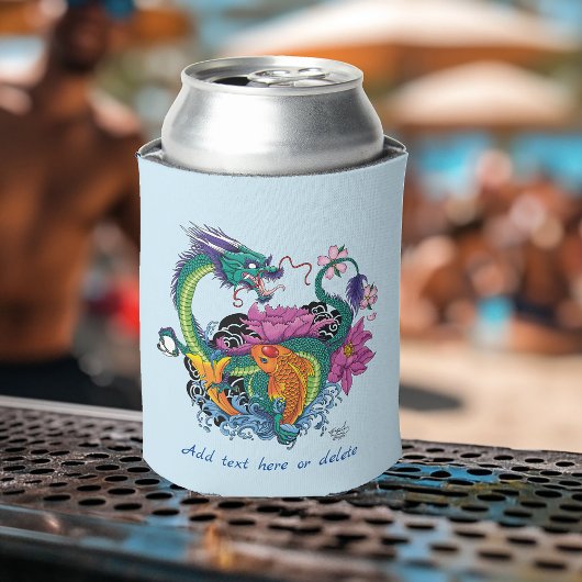 Chinesischer Wasserdrache Koi Fisch Dosenkühler