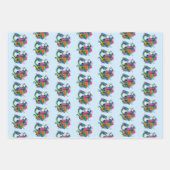 Chinesischer Wasserdrache Koi Fisch Geschenkpapier Set (Vorderseite 3)