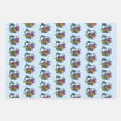 Chinesischer Wasserdrache Koi Fisch Geschenkpapier Set (Vorderseite 2)