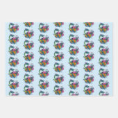 Chinesischer Wasserdrache Koi Fisch Geschenkpapier Set (Vorderseite)