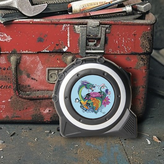 Chinesischer Wasserdrache Koi Fisch Maßband