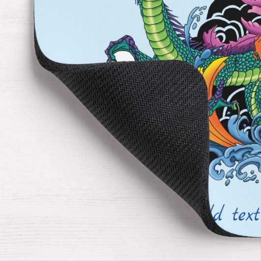 Chinesischer Wasserdrache Koi Fisch Mousepad (Ecke)