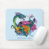 Chinesischer Wasserdrache Koi Fisch Mousepad (Mit Mouse)