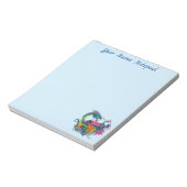 Chinesischer Wasserdrache Koi Fisch Notizblock (Rotiert)