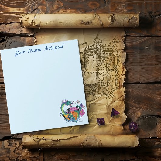 Chinesischer Wasserdrache Koi Fisch Notizblock