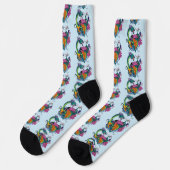 Chinesischer Wasserdrache Koi Fisch Socken (Linkes Detail)