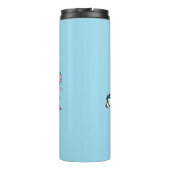 Chinesischer Wasserdrache Koi Fisch Thermosbecher (Rückseite)