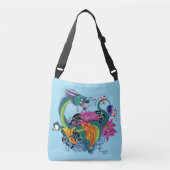 Chinesischer Wasserdrache Koi Fisch Tragetaschen Mit Langen Trägern (Vorderseite)