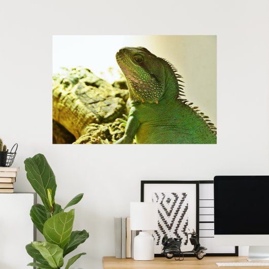 Chinesischer Wasserdrache Poster (Heimbüro)