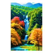 Chinesischer Wasserfall Fotodruck (Vorne)