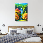 Chinesischer Wasserfall Leinwanddruck (Insitu (Schlafzimmer))