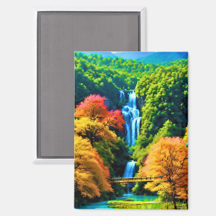 Chinesischer Wasserfall Magnet