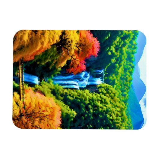 Chinesischer Wasserfall Magnet (Horizontal)