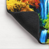 Chinesischer Wasserfall Mousepad (Ecke)