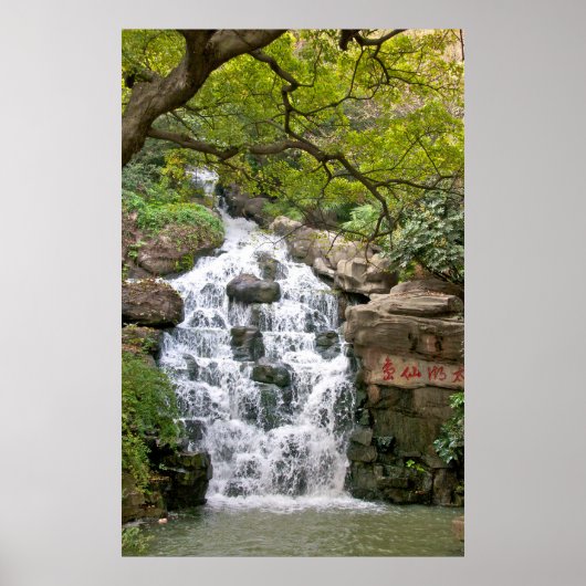 Chinesischer Wasserfall Poster (Vorne)