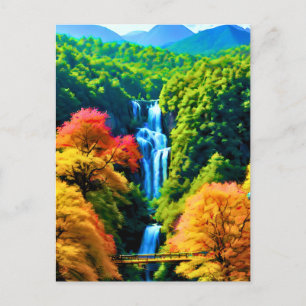 Chinesischer Wasserfall Postkarte