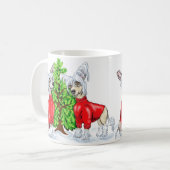 Chinesischer Weihnachtsbaum Kaffeetasse (Vorderseite Links)