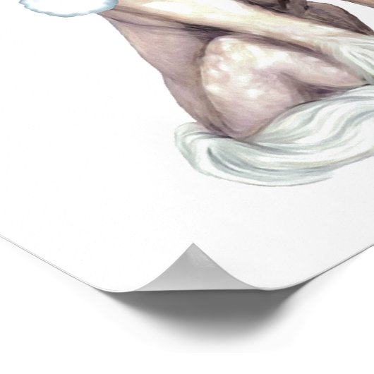 Chinesischer Weihnachtsmann Poster (Ecke)