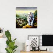 Chinesischer Weißtiger (12) Poster (Heimbüro)