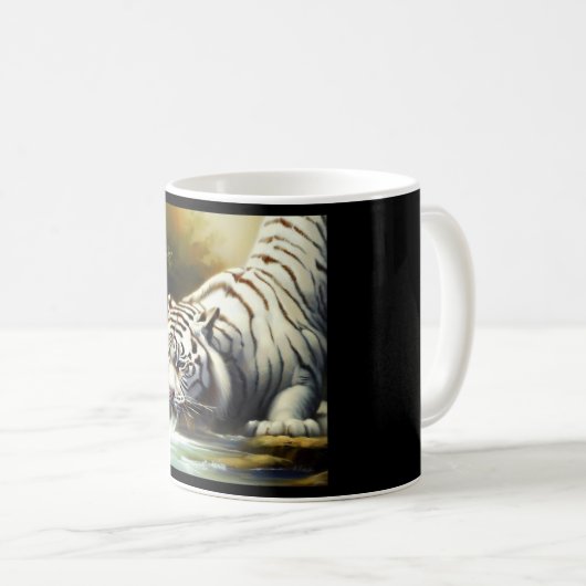 Chinesischer Weißtiger (20) Kaffeetasse (VorderseiteRechts)