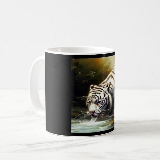 Chinesischer Weißtiger (20) Kaffeetasse (Vorderseite Links)