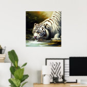 Chinesischer Weißtiger (20) Poster (Heimbüro)