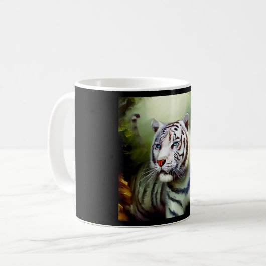 Chinesischer Weißtiger (22) Kaffeetasse (Vorderseite Links)