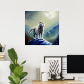 Chinesischer Weißtiger (24) Poster (Heimbüro)