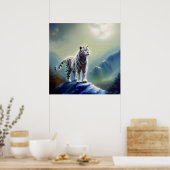 Chinesischer Weißtiger (24) Poster (Küche)