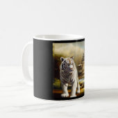 Chinesischer Weißtiger (27) Kaffeetasse (Vorderseite Links)
