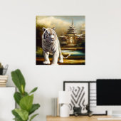 Chinesischer Weißtiger (27) Poster (Heimbüro)