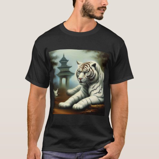 Chinesischer Weißtiger (32) T-Shirt (Vorderseite)