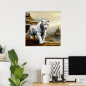 Chinesischer Weißtiger (5) Poster (Heimbüro)