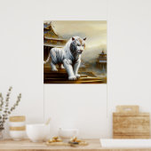 Chinesischer Weißtiger (5) Poster (Küche)
