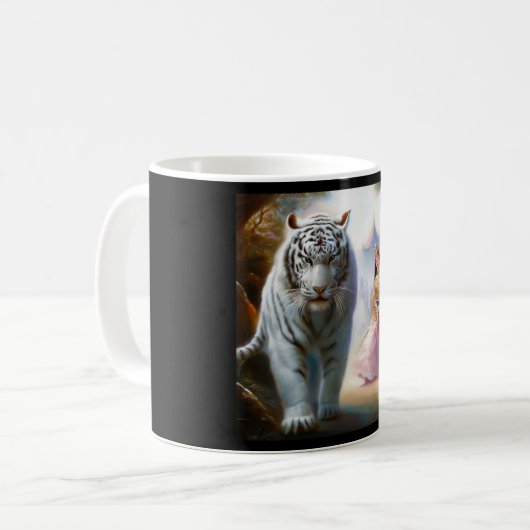Chinesischer Weißtiger (8) Kaffeetasse (Vorderseite Links)