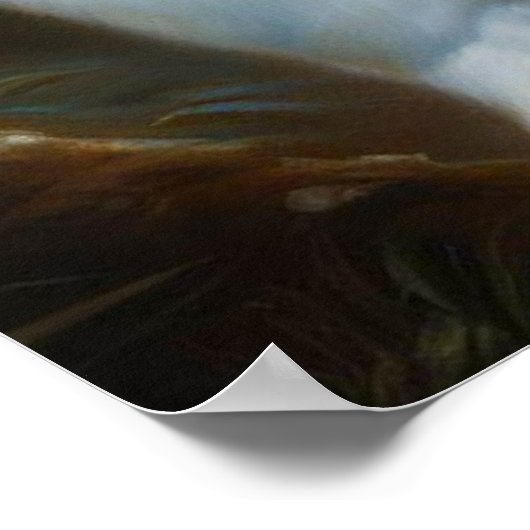 Chinesischer Weißtiger (8) Poster (Ecke)