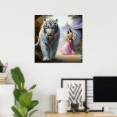 Chinesischer Weißtiger (8) Poster (Heimbüro)