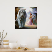 Chinesischer Weißtiger (8) Poster (Küche)
