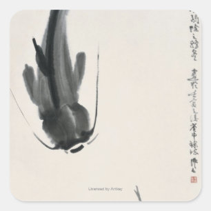 Chinesischer Wels Quadratischer Aufkleber