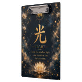 Chinesischer Zeichenordner Licht (光) Klemmbrett (Links)