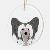 Chinesischer Zierhund Keramik Ornament (Links)