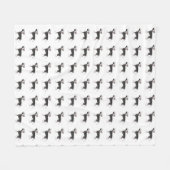 Chinesischer Zierspielzeug-Hund - Grundriss Fleecedecke (Vorderseite (Horizontal))