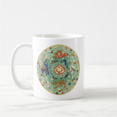 Chinesischer Zirkel Blau grün Kaffeetasse (Links)