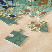 Chinesischer Zirkel Blau grün Puzzle (Seite)