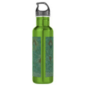 Chinesischer Zirkel Blau grün Trinkflasche (Rückseite)